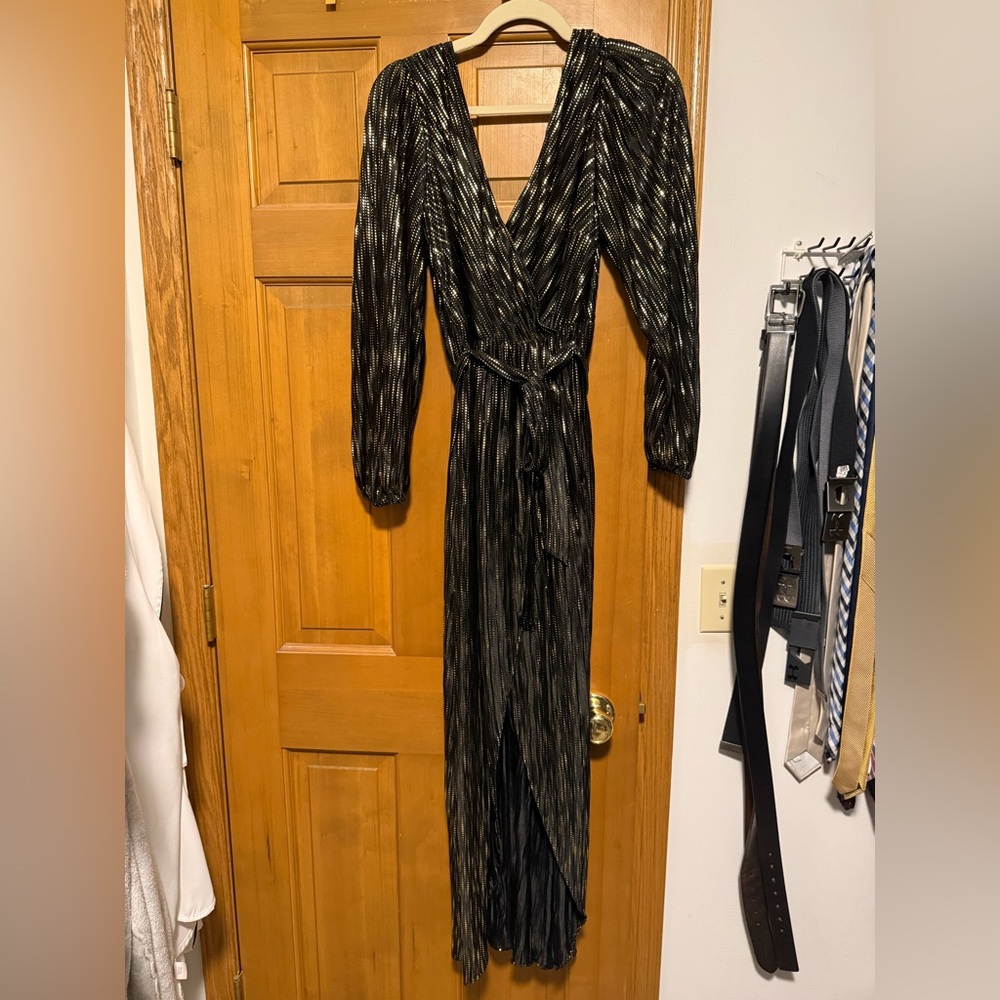 Guess Black Dress with Gold Accents
